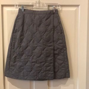 Uniqlo wrap quilted skirt with flannel lining